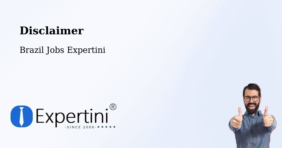 Disclaimer – Reduto - Brazil Jobs Expertini